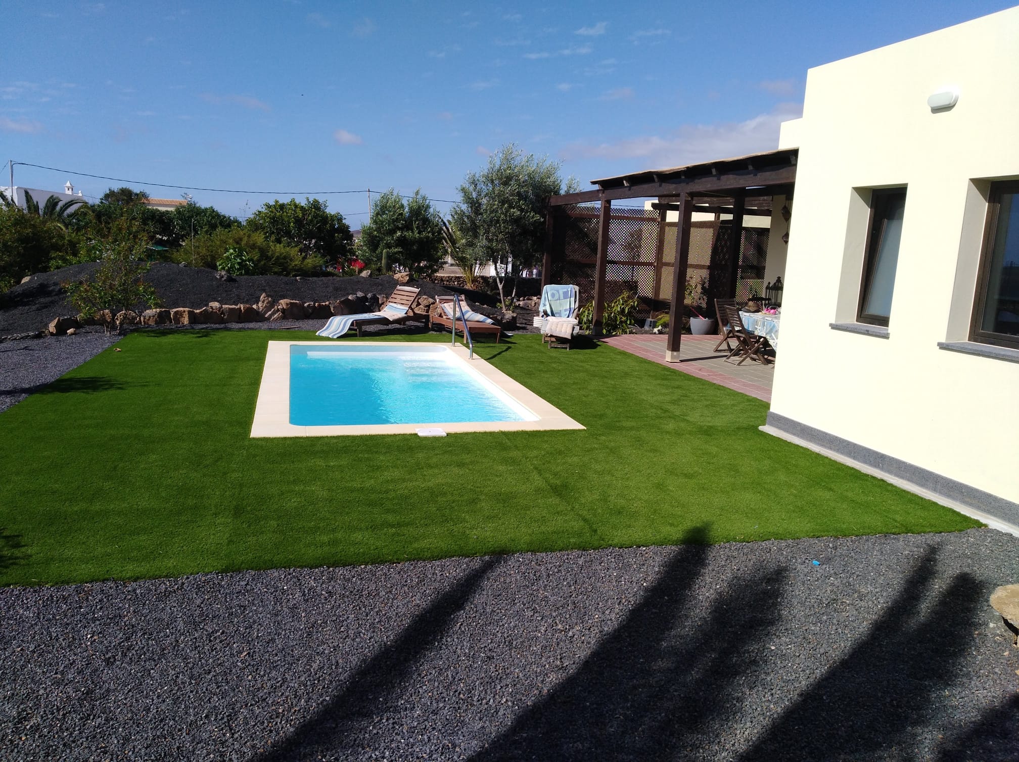 Luxury villa located in a quiet and residential area in the village of Lajares