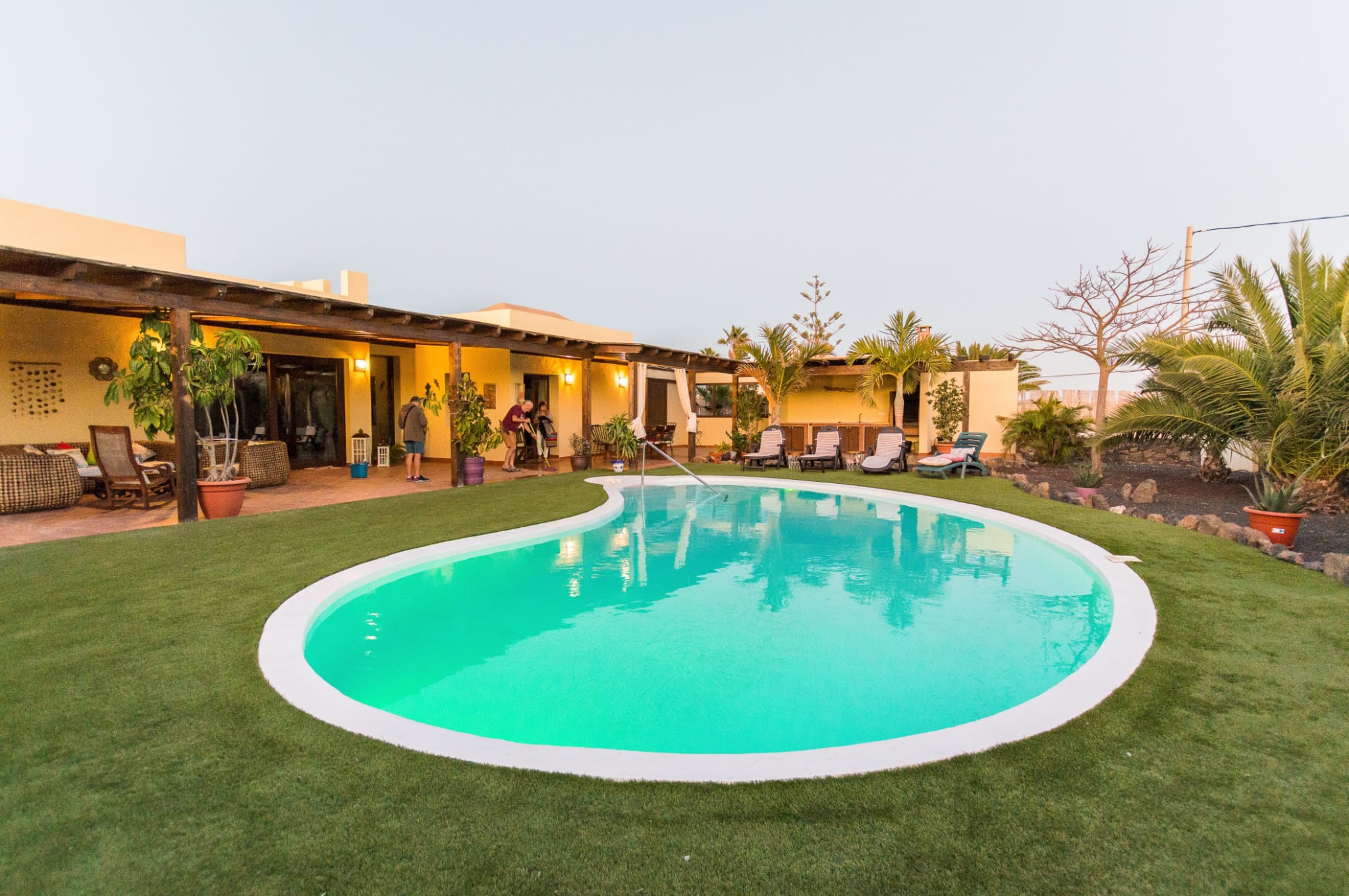 Luxury villa located in a quiet and residential area in the village of Lajares