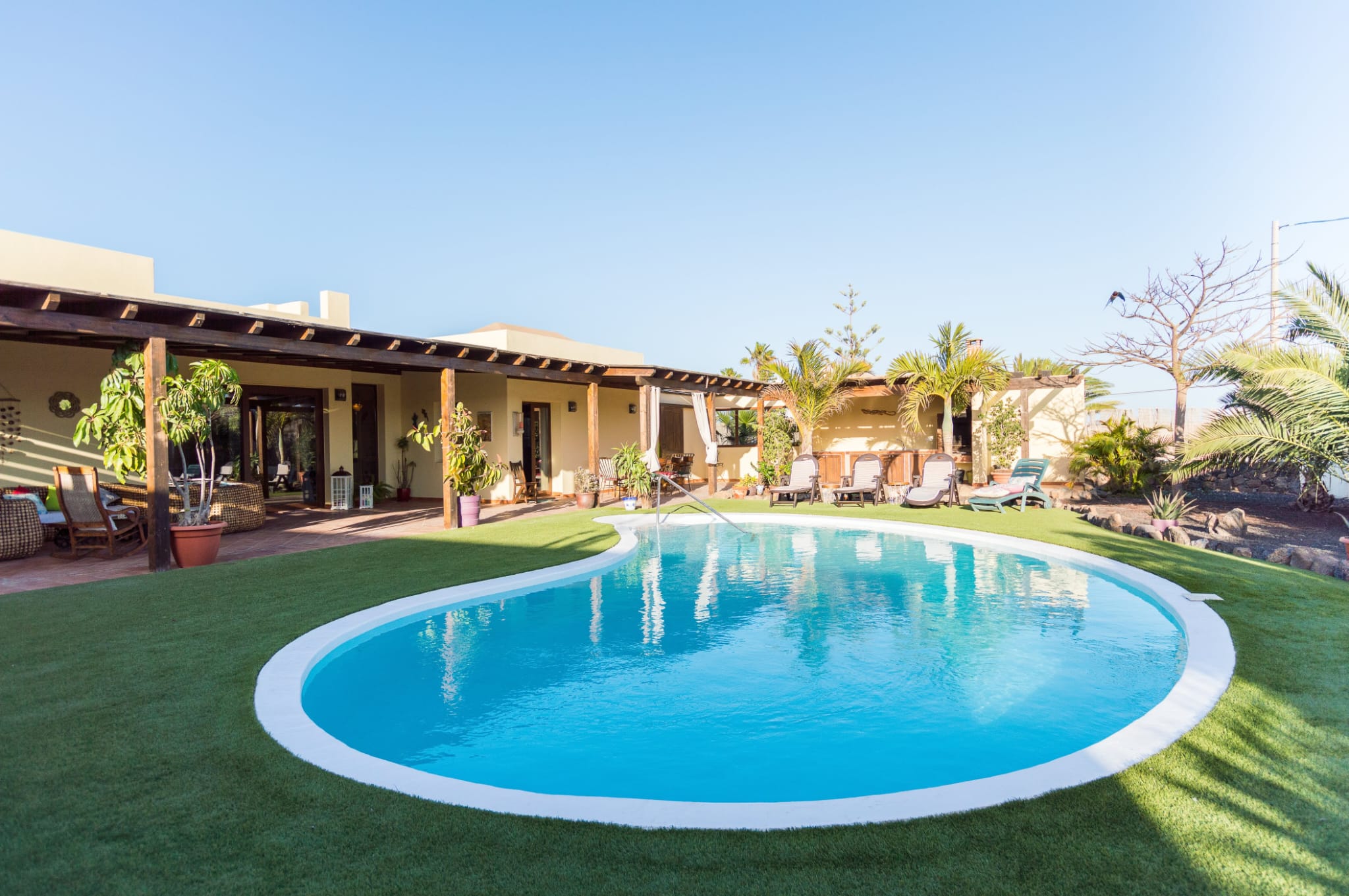 Luxury villa located in a quiet and residential area in the village of Lajares