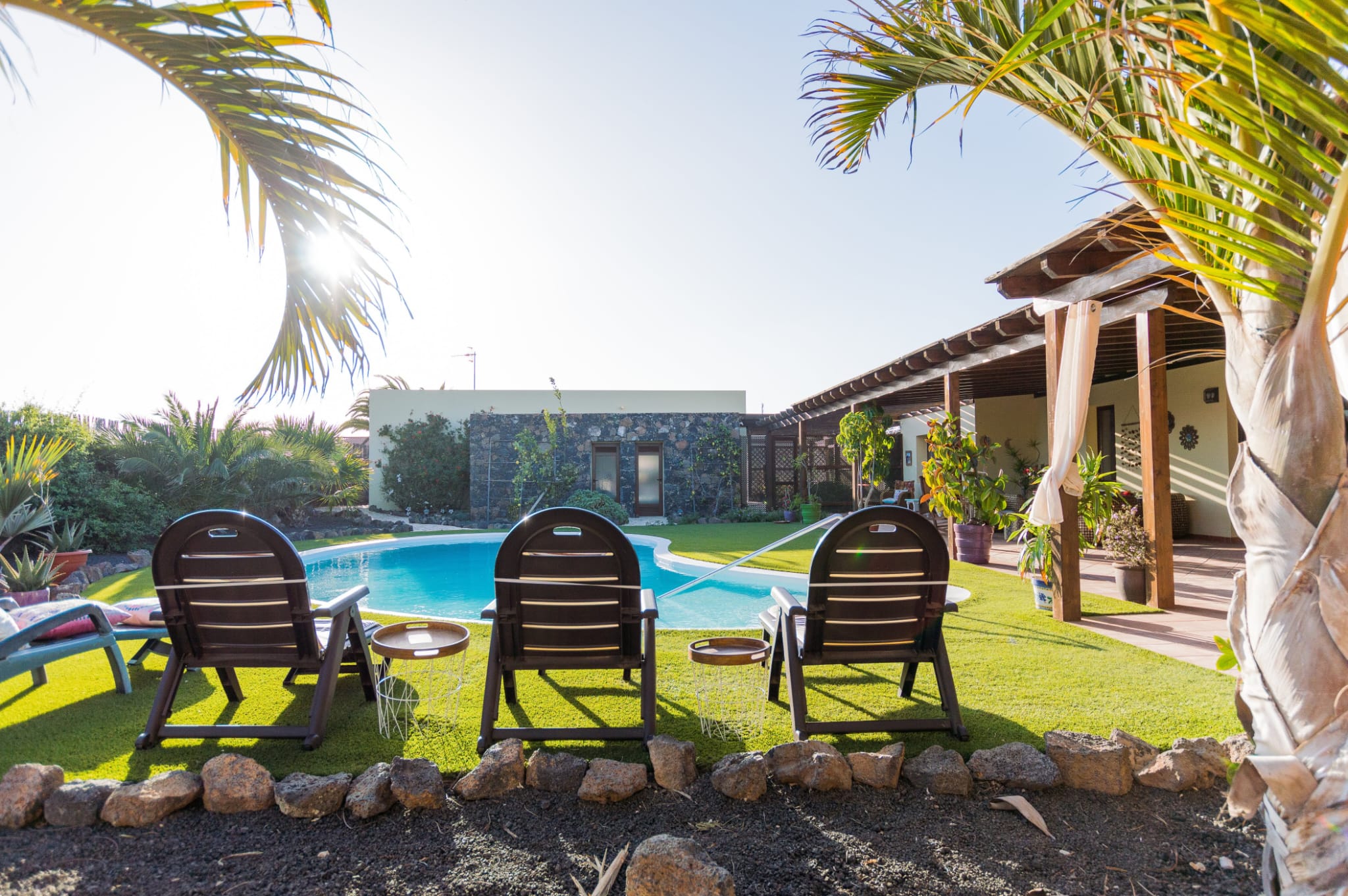 Luxury villa located in a quiet and residential area in the village of Lajares