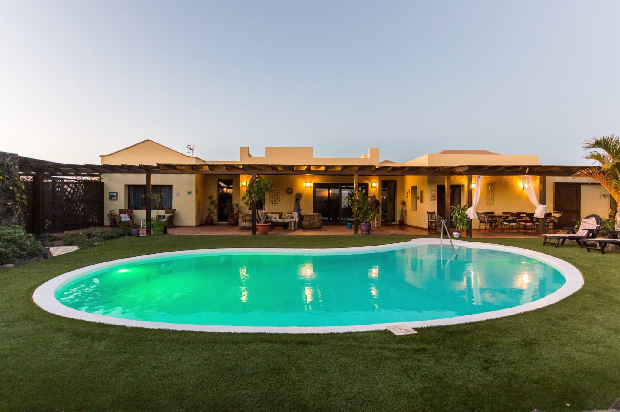 Luxury villa located in a quiet and residential area in the village of Lajares