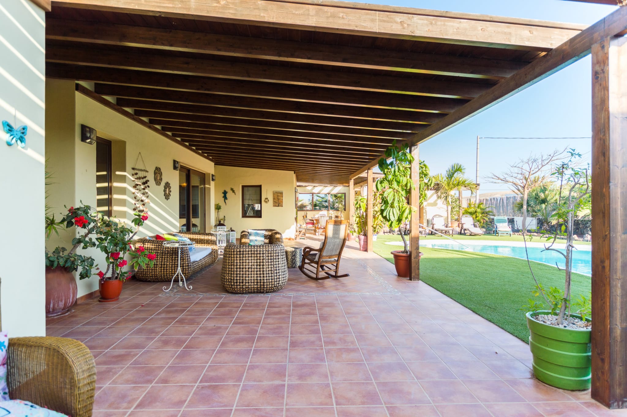Luxury villa located in a quiet and residential area in the village of Lajares