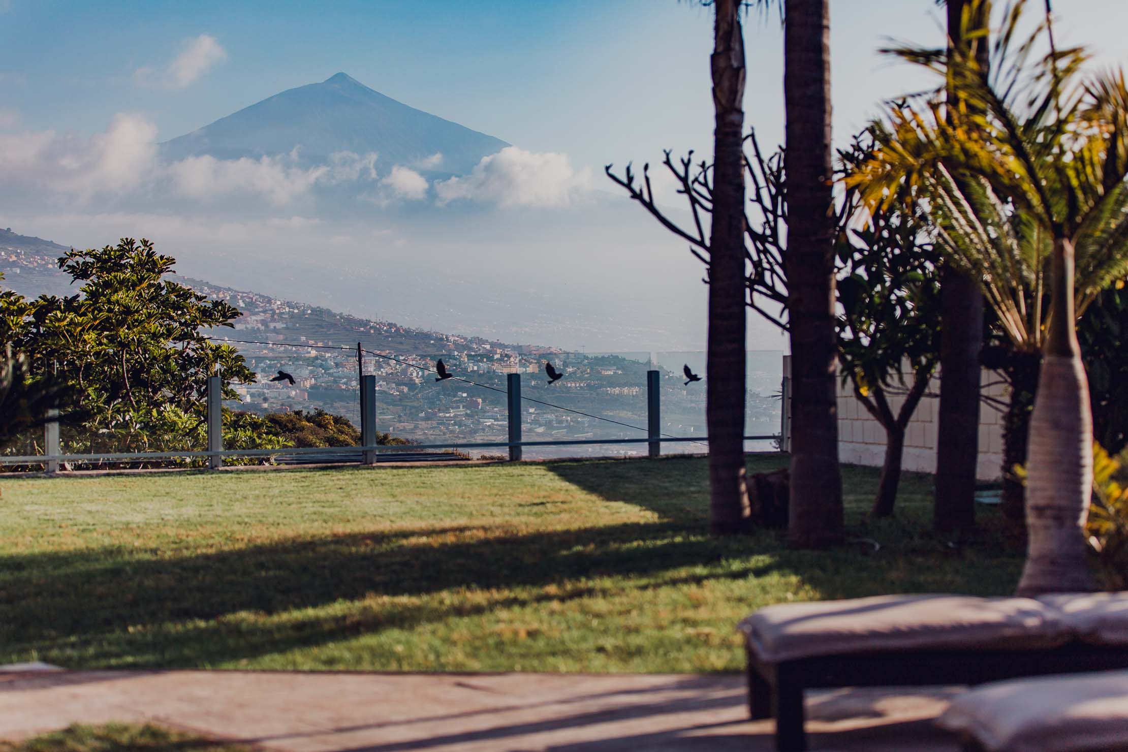 8Holiday Rental Villa lujo Tenerife Short Stay Circular Villa la matanza Villa with spectacular sea and Mount Teide views