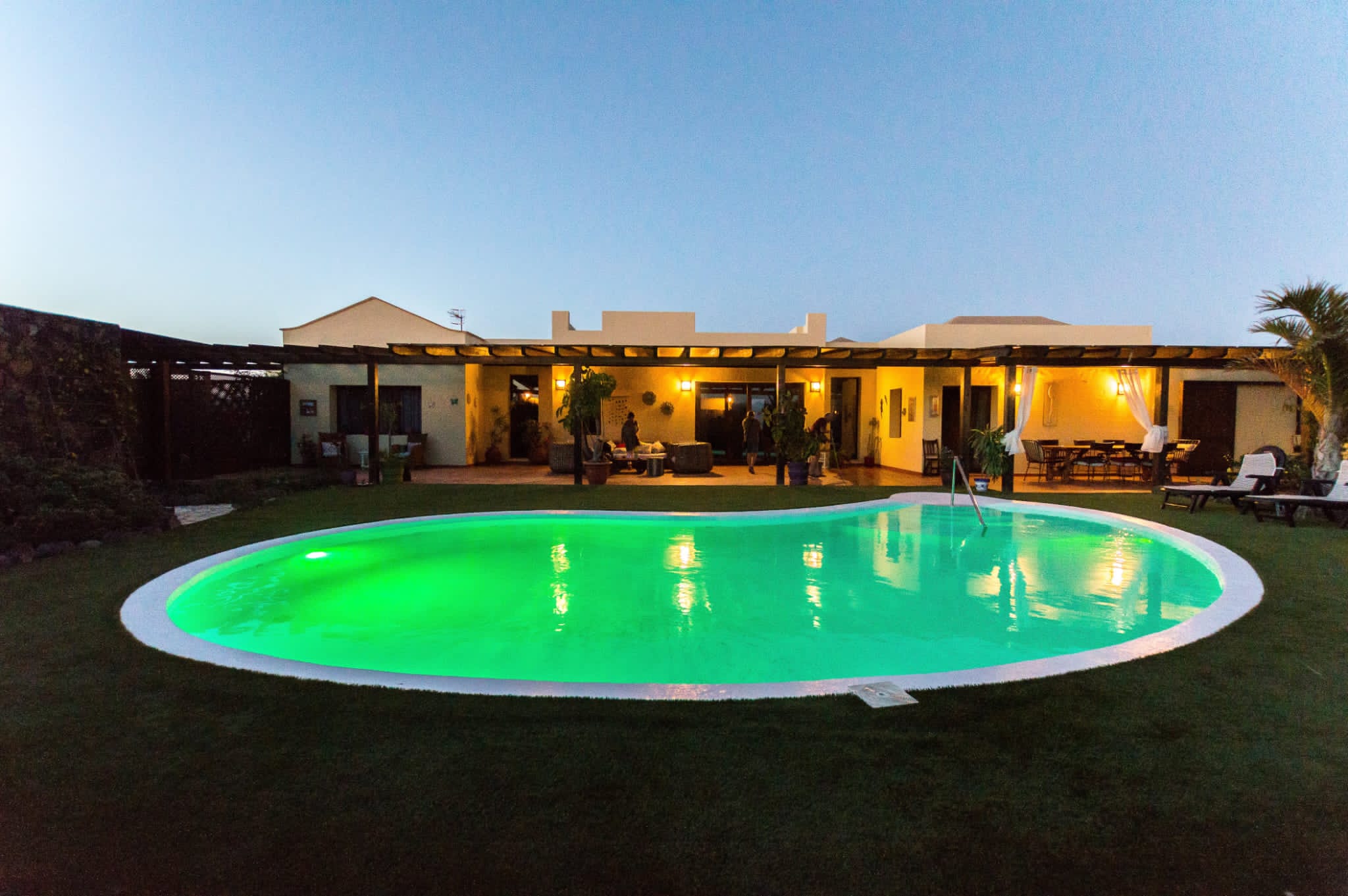Luxury villa located in a quiet and residential area in the village of Lajares